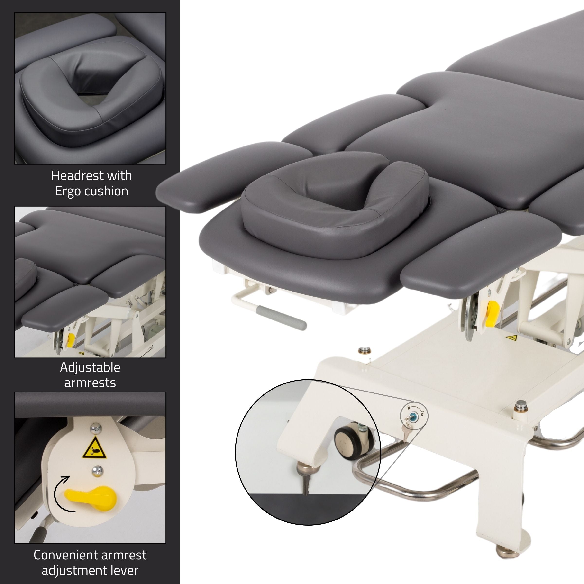 Stationary massage table Evero X7 ERGO Touch Core k322 Gray