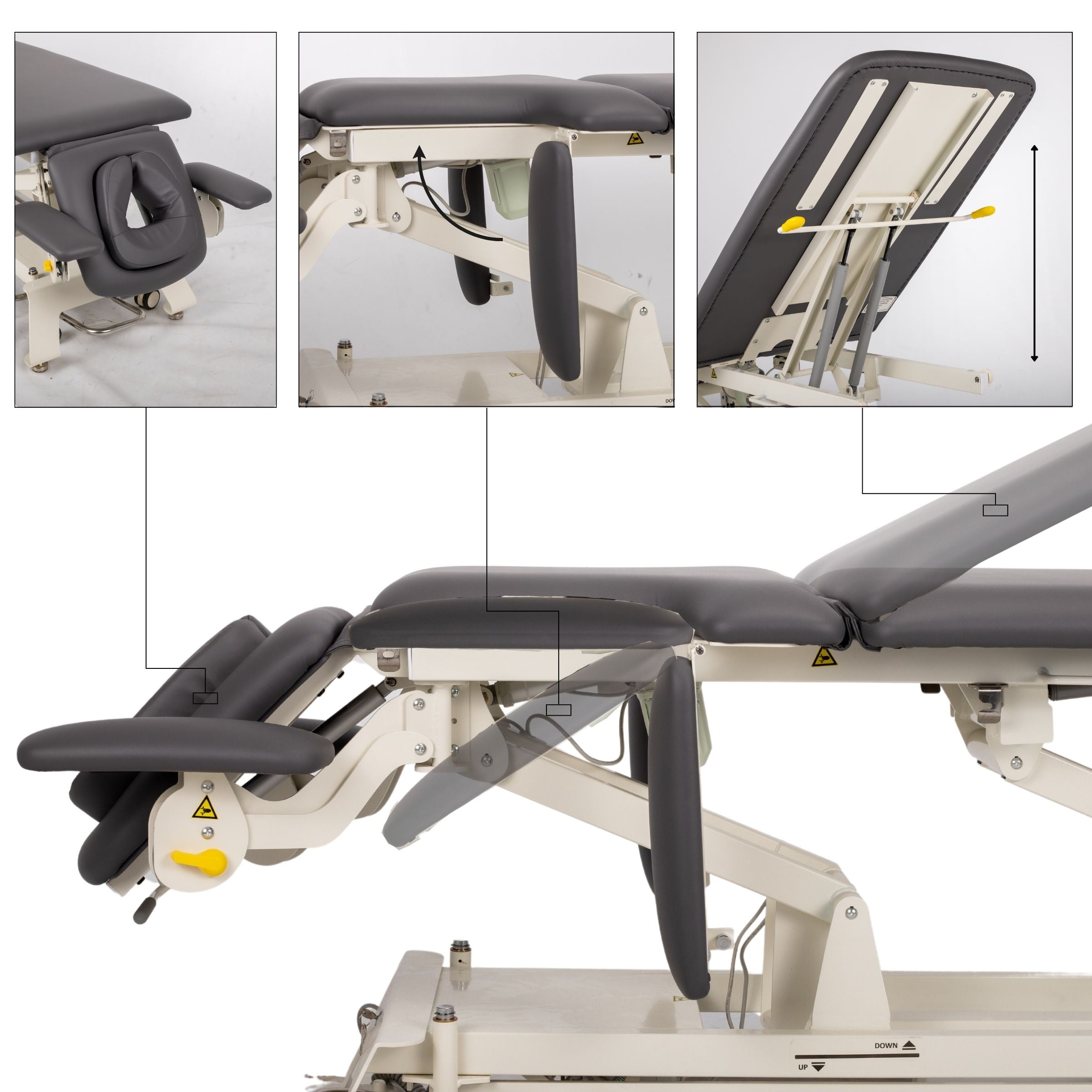 Stationary massage table Evero X7 ERGO Touch Core k322 Gray