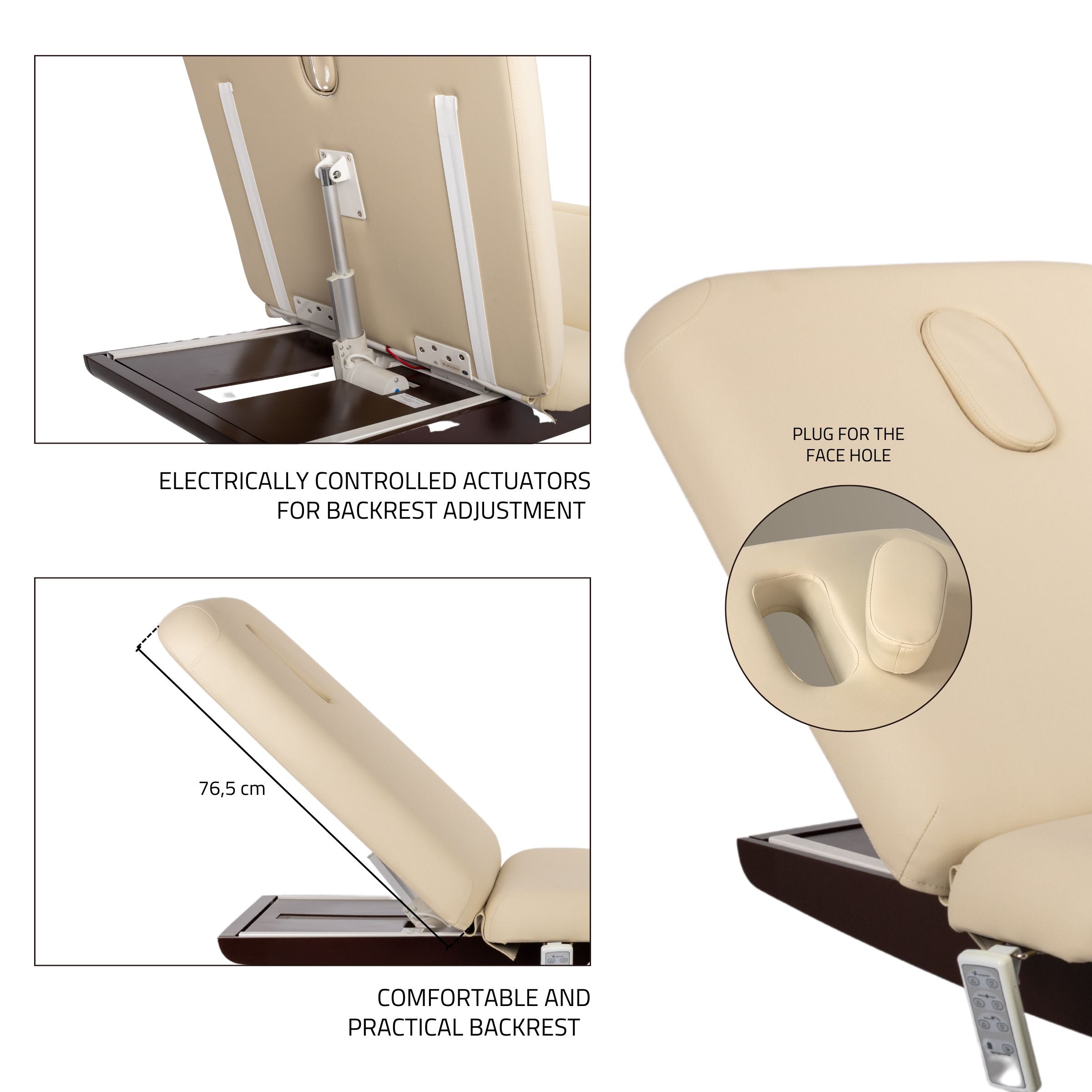 Stationary massage table Libra 4 HEAT So Skin K434 Beige