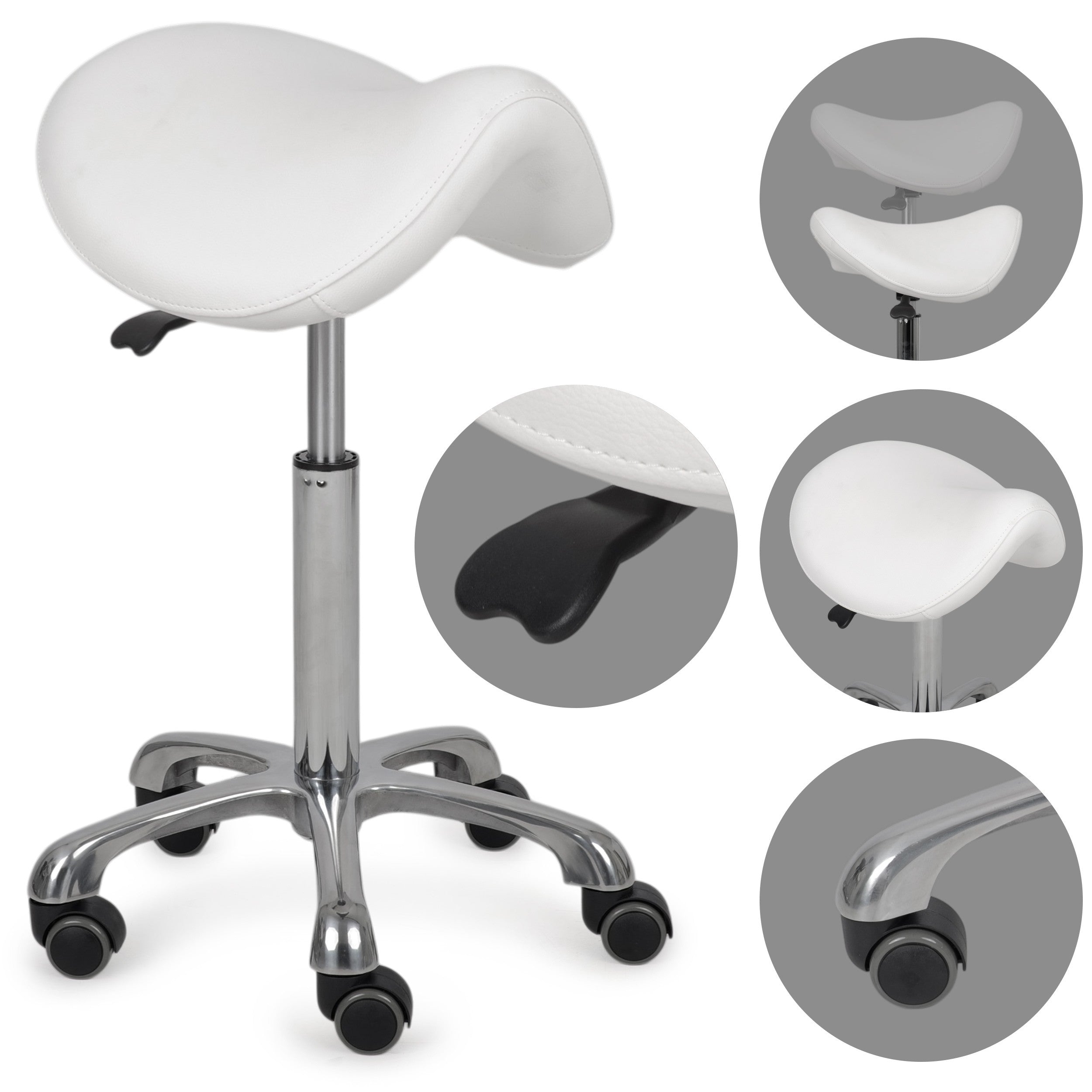 Meistro kėdutė – Habys Alma So Skin K401, balta