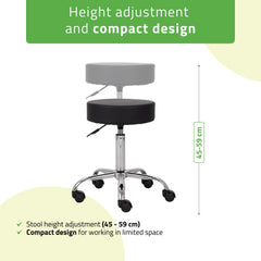 Stool TILA, Comfy Base k515 black