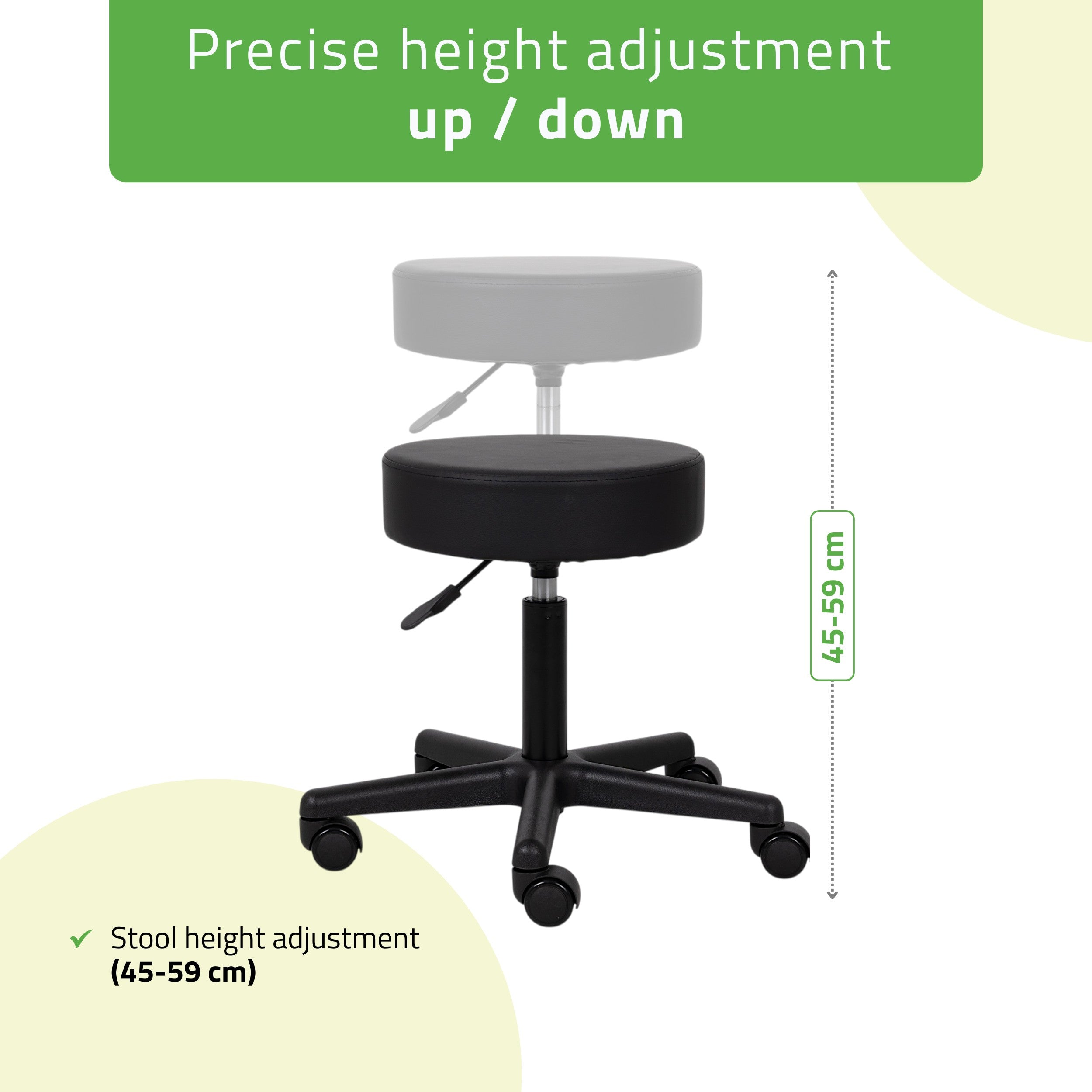Stool TIMO, Comfy Base k515 black