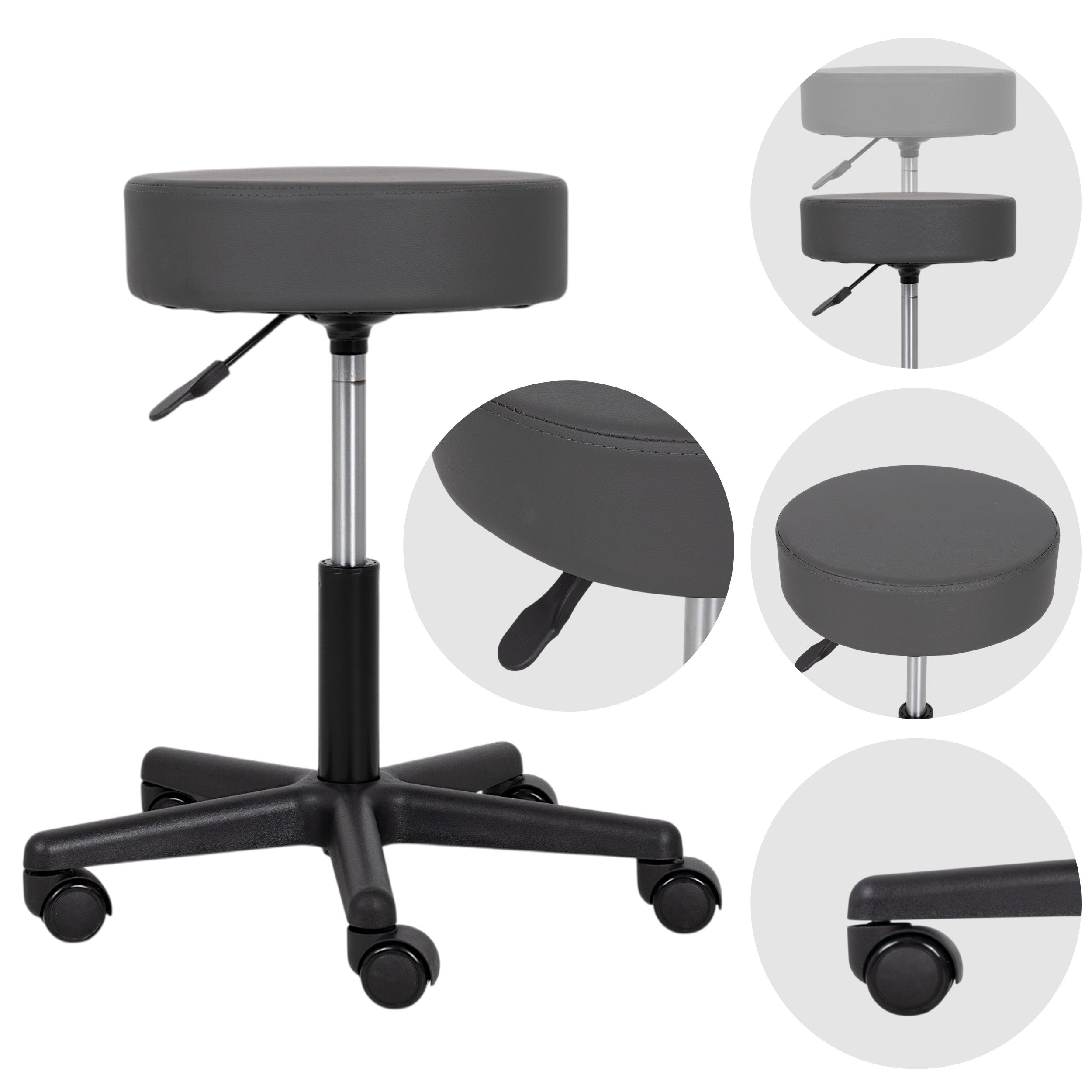 Stool TIMO, Comfy Base k521 grey