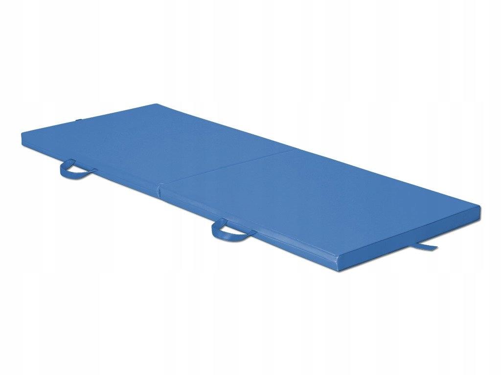 2 dalių treniruočių čiužinys 170x65x5, mėlynas
