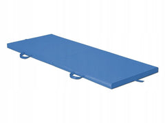2 dalių treniruočių čiužinys 170x65x5, mėlynas