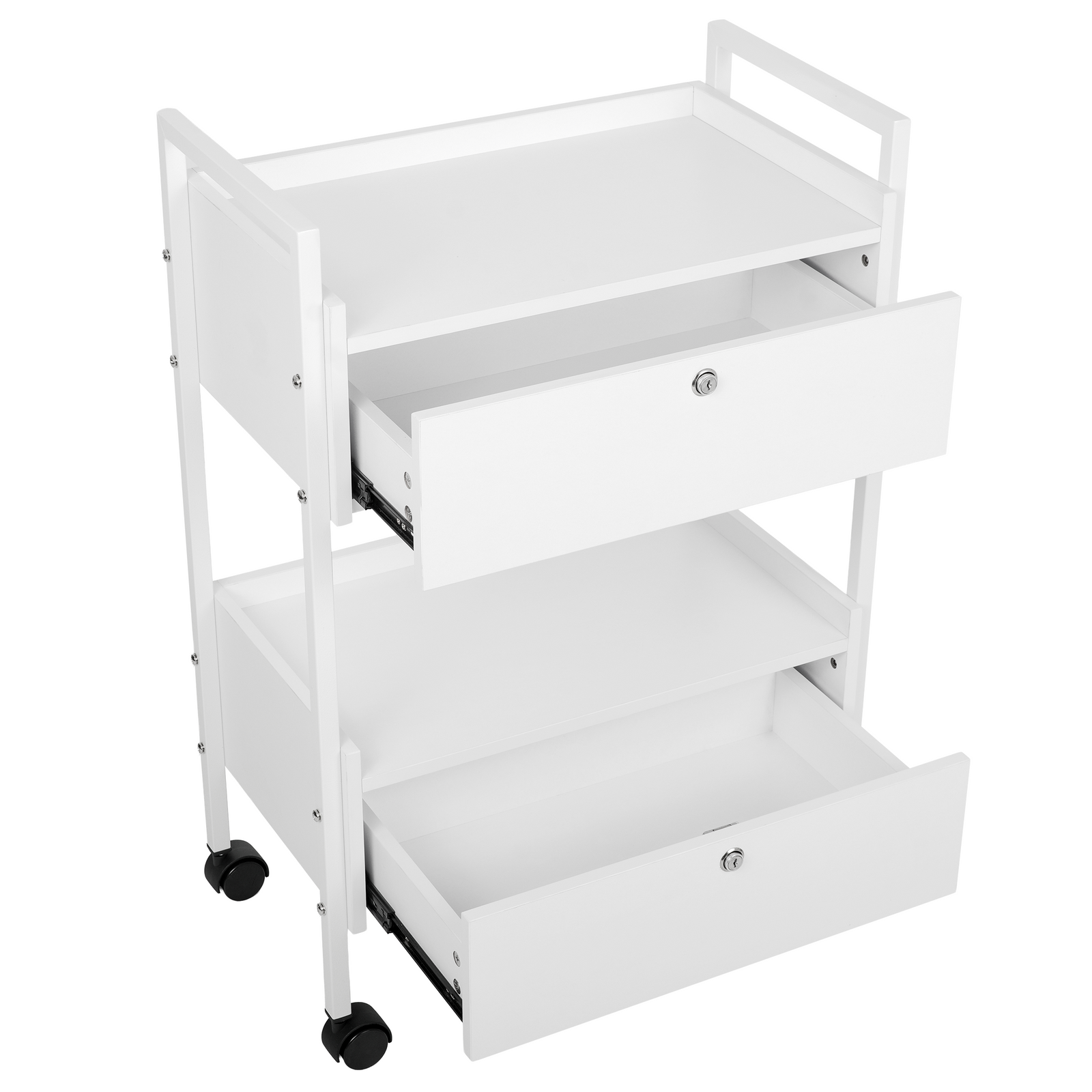 -5-Vela trolley with 2 drawers white-5