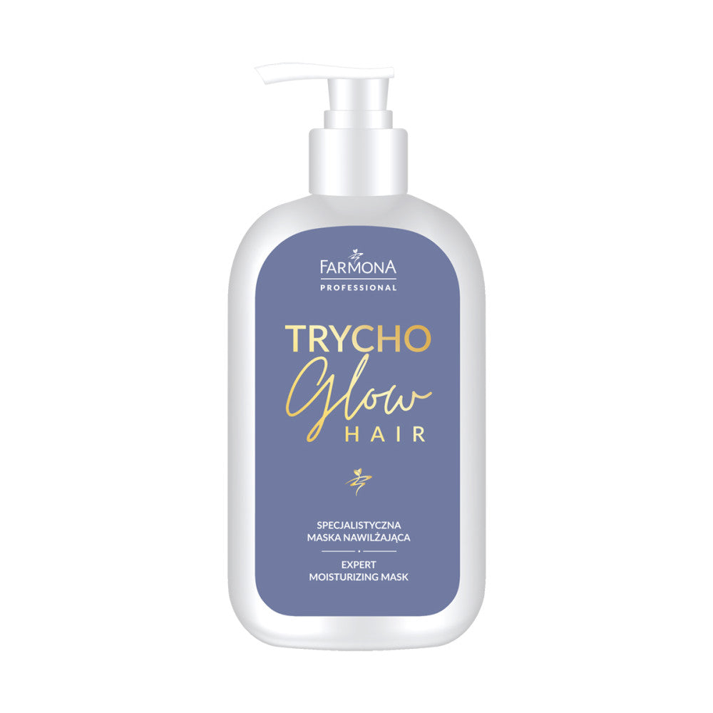 Drėkinamoji plaukų kaukė Farmona TRYCHO GLOW, 375 ml