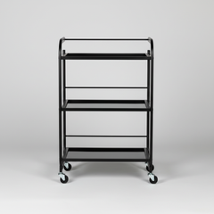 Kosmetologinis staliukas vežimėlis 101B, juodas