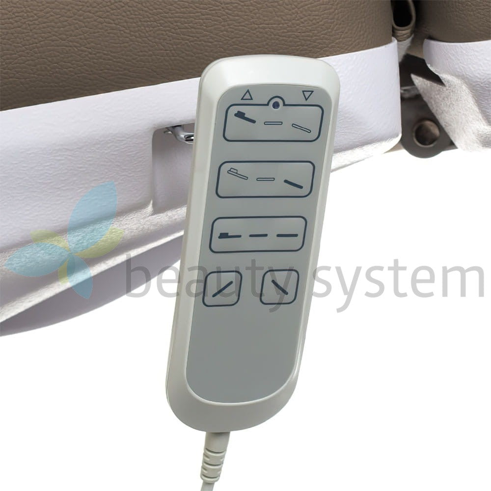 Mazaro BR-6672B elektrinis kosmetologinis gultas, 3 el. motorai, latte