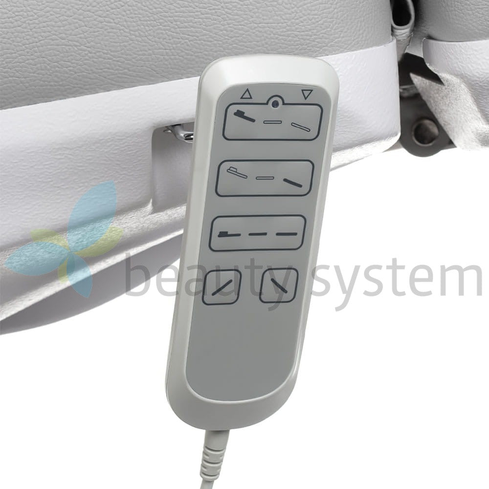 Mazaro BR-6672B elektrinis kosmetologinis gultas, 3 el. motorai, šviesiai pilkas