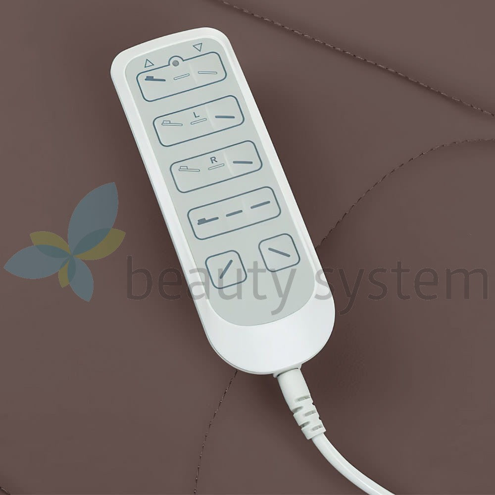 Mazaro BR-6672C elektrinis pedikiūro gultas, 3 el. motorai, rudas