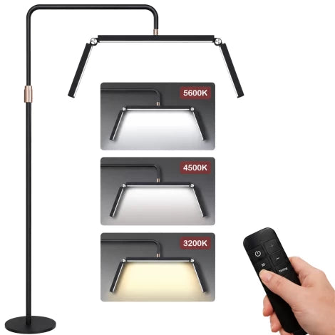 Juoda pastatoma pusmėnulio LED kosmetologinė lempa Moon Pro 24 W