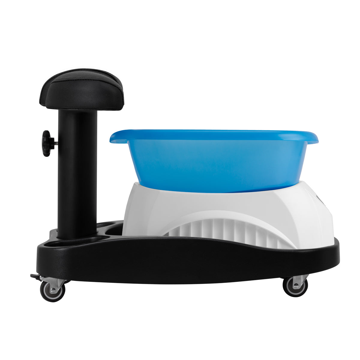 Pedikiūro vonelės su masažu ir vežimėlio Azzurro komplektas, juodas – vaizdas iš šono