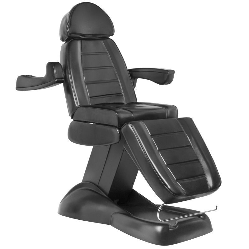 Elektrinė kosmetologinė kėdė - gultas LUX BUK 3 el. varikliai (juoda)