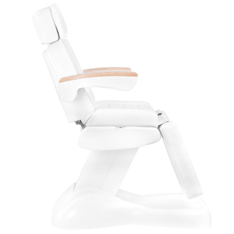Elektrinė kosmetologinė kėdė - gultas pedikiūrui LUX 5 el. varikliai (balta)