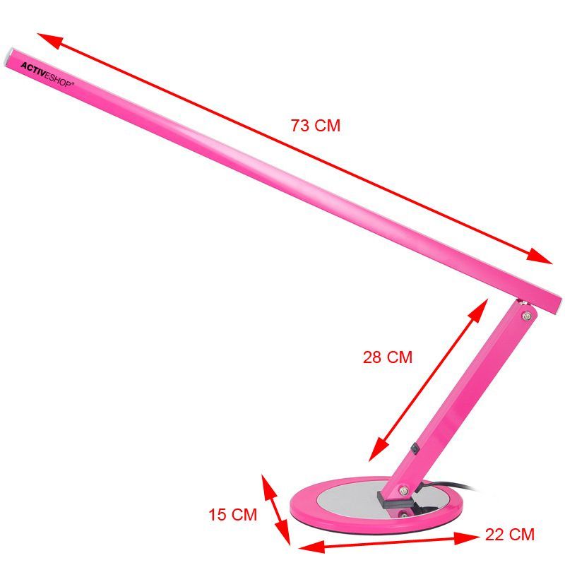 Kosmetologinė lempa SLIM 20W (rožinė)