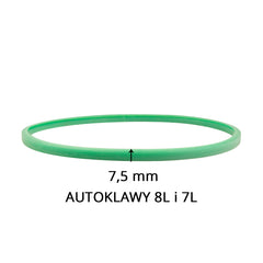 USZCZELKA SILIKONOWA DO AUTOKLAWÓW WOSON 7 L i 8 L ZIELONA 7,5 MM