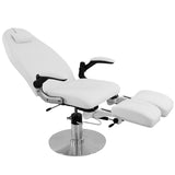 Hidraulinė kosmetologinė kėdė - gultas pedikiūrui AZZURRO 713A (balta)