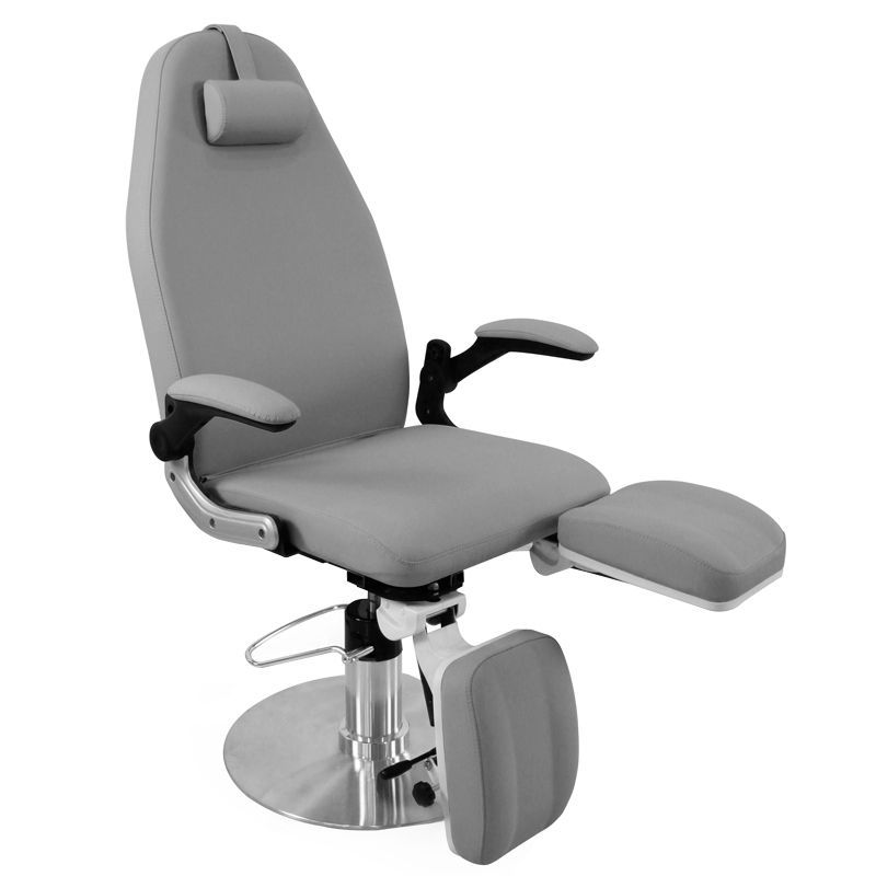 Hidraulinė kosmetologinė kėdė - gultas pedikiūrui AZZURRO 713A (pilka)