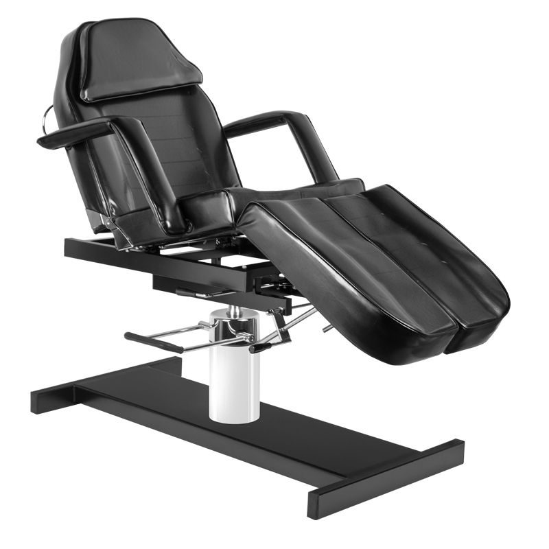 Hidraulinė kosmetologinė kėdė - gultas pedikiūrui 210C (juoda)