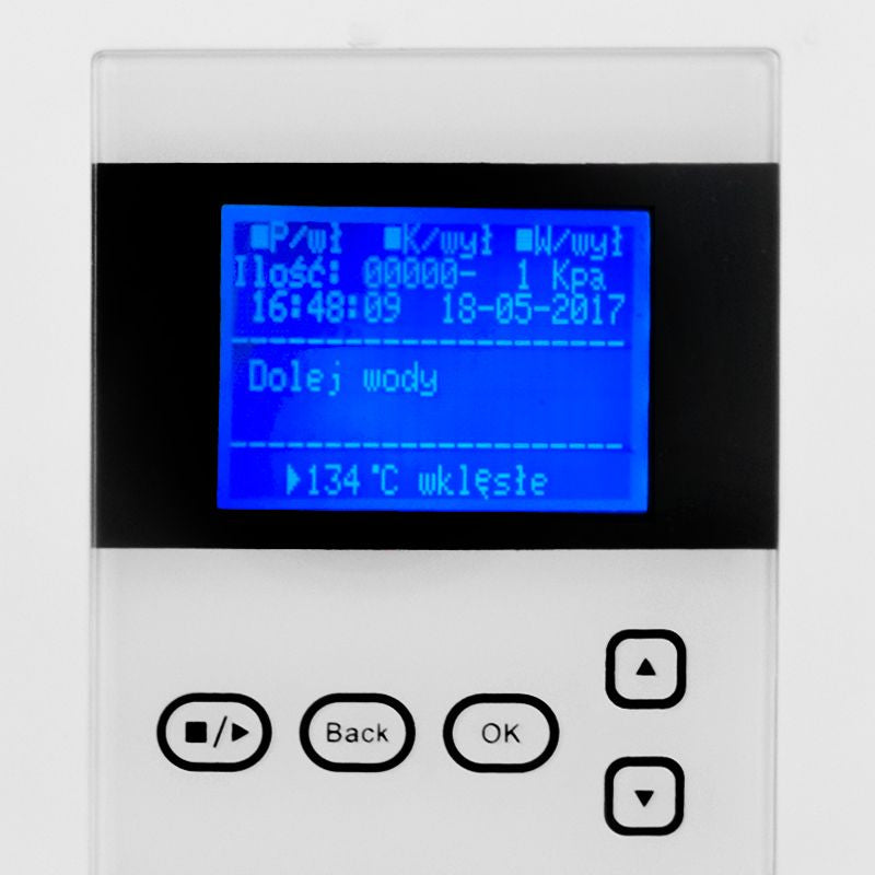 Medicininis autoklavas LAFOMED PREMIUM LINE LFSS08AA LCD Z 8 L KL. B klasės, su spausdintuvu