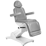 Elektrinė kosmetologinė kėdė - gultas AZZURRO 869A 4 el. varikliai, besisukanti (pilka)