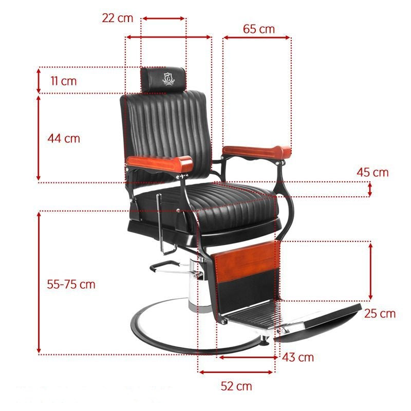 Barberio kėdė GABBIANO MASTER (juoda)
