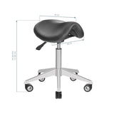 Kosmetologinė kėdutė AZZURRO 010F BUMP-UP (juoda)