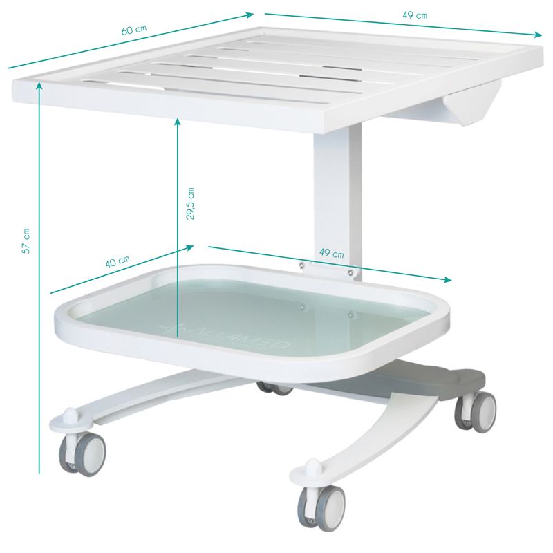 Kosmetologinis staliukas - vežimėlis ATLAS AUTOCLAVE (balta)