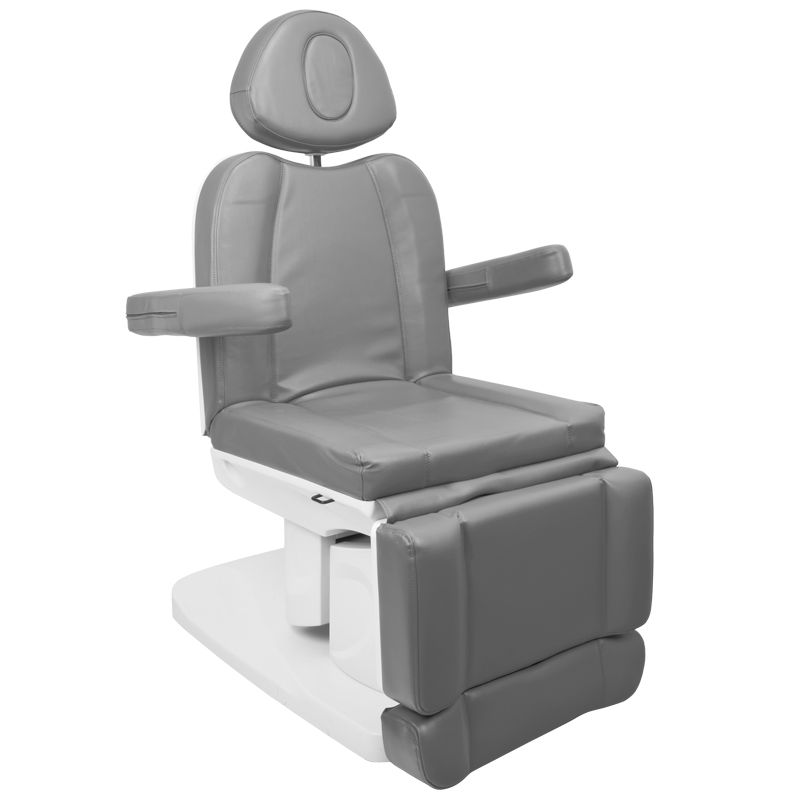 Elektrinė kosmetologinė kėdė - gultas AZZURRO 708A 4 el. varikliai + šildymas (pilka)