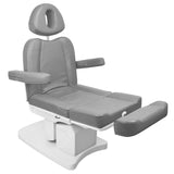 Elektrinė kosmetologinė kėdė - gultas AZZURRO 708A 4 el. varikliai + šildymas (pilka)