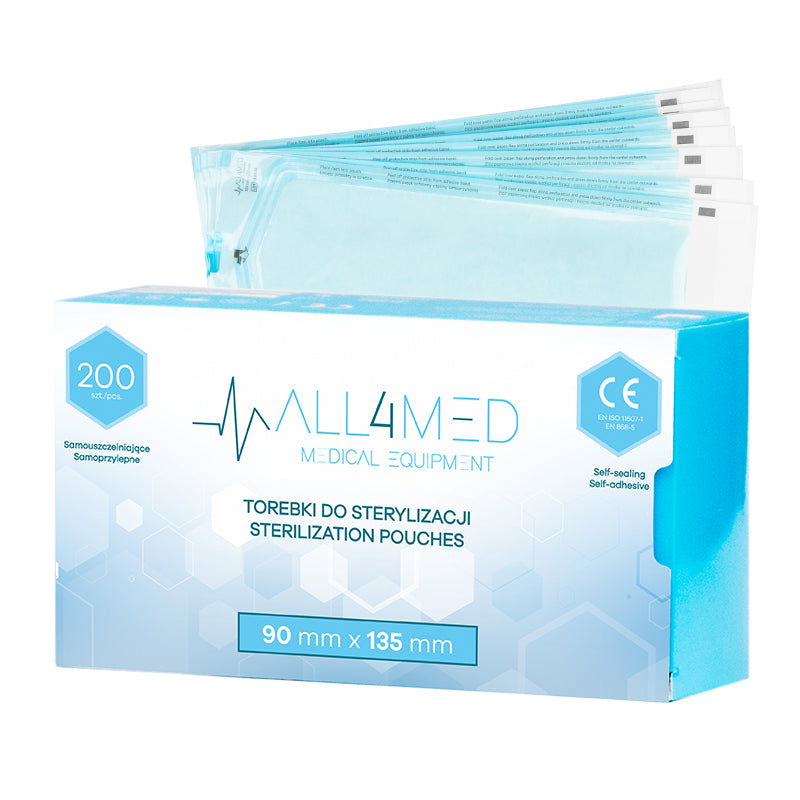 ALL4MED AUTOKLAVO STERILIZAVIMO VOKAI 90MM X 135 MM 200 VNT.