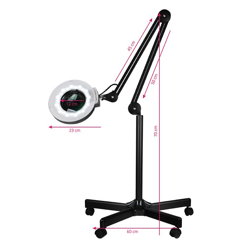Kosmetologinė lempa LUPA LED S5 (juoda)