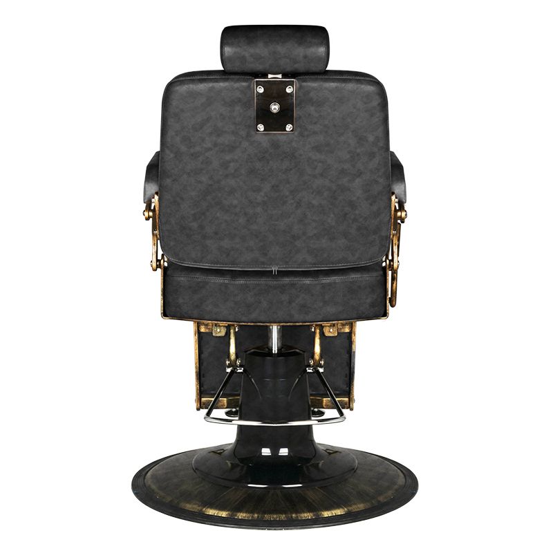 Barberio kėdė GABBIANO BOSS (juoda/sendinta oda)