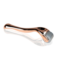 DERMA ROLLER mezoterapijai 0.3 mm 192 titano adatos (rožinio aukso)