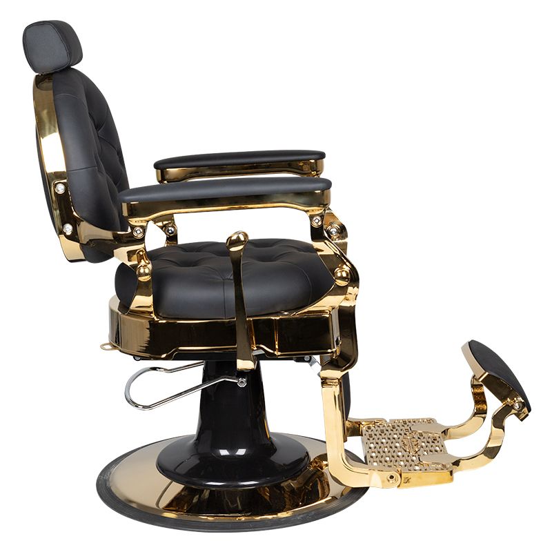 Barberio kėdė GABBIANO CLAUDIUS (juoda/auksinė)