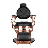 Barberio kėdė GABBIANO CLAUDIUS (juoda/varinė)