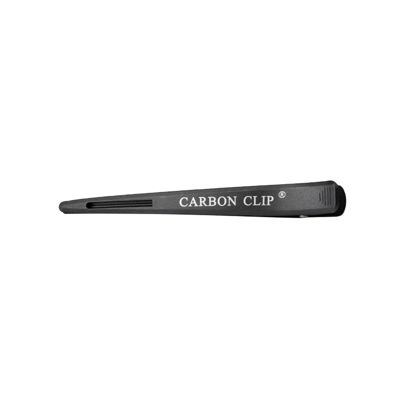 Klamry fryzjerskie do włosów Carbon E-15 6 szt. 11,5 cm czarne