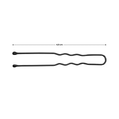 Kokówki fryzjerskie do włosów E-63 150 szt. 4,9 cm czarne