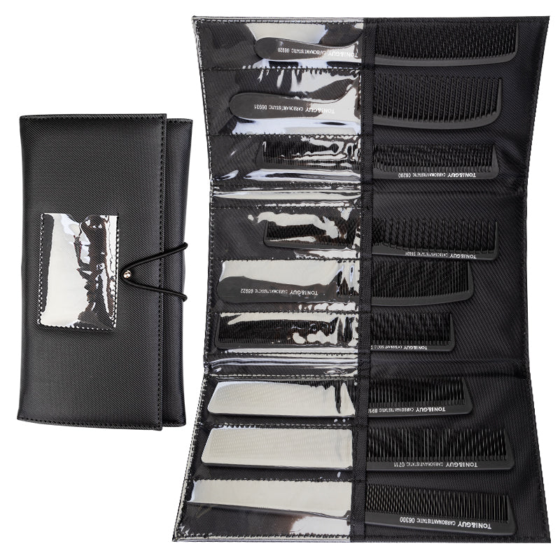 Šukų rinkinys TONI&GUY CARBON N-20 (9 vnt.), su dėklu