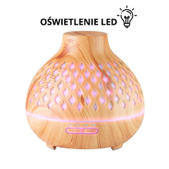 Oro drėkintuvas - difuzorius AROMA SPA 10 LIGHT WOOD 400ML + TIMER