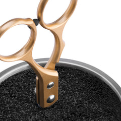 STOJAK NA NOŻYCZKI FRYZJERSKIE CZASZKA