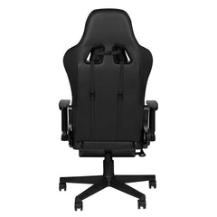 Biuro ir kompiuterinių žaidimų kėdė PREMIUM 557 su atrama kojoms (juoda)