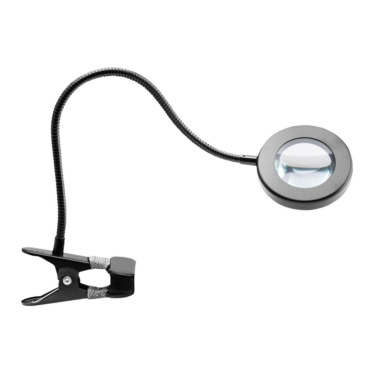 Lempa lūpa LED SNAKE RING tvirtinama prie stalo, juoda