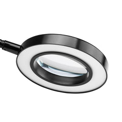 Lempa lūpa LED SNAKE RING tvirtinama prie stalo, juoda