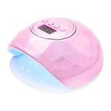 Manikiūro ir pedikiūro lempa UV/LED SHINY 86W (rožinė)