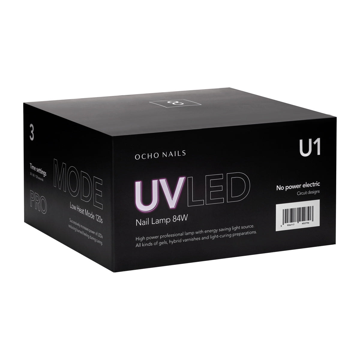 Manikiūro UV LED OCHO NAILS 8 84W (balta)