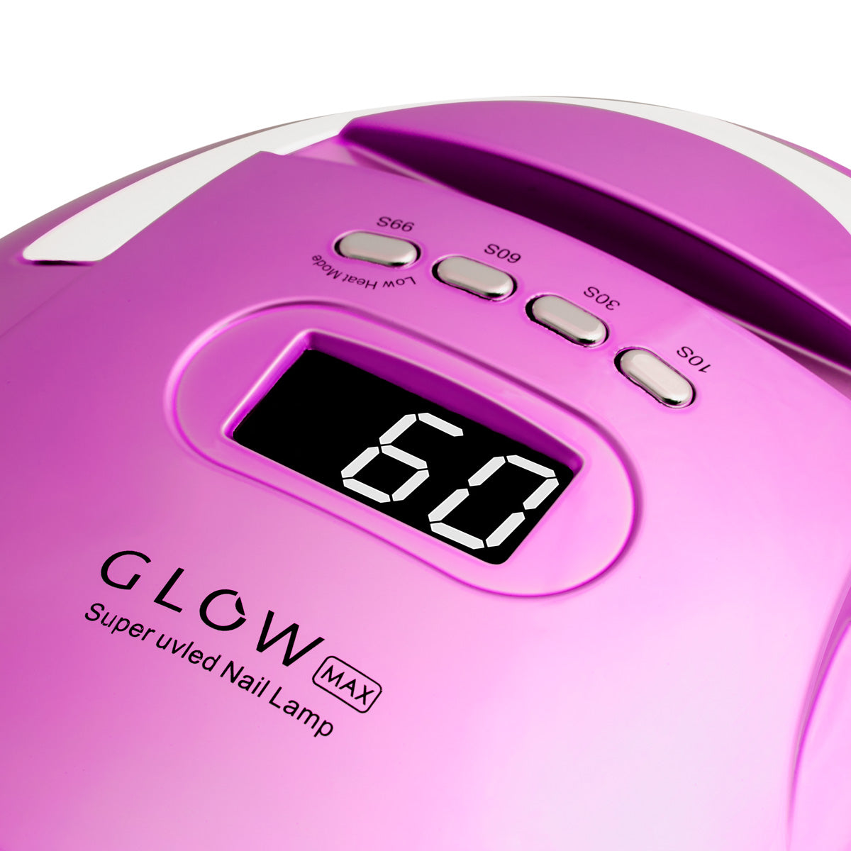 Profesionali UV/LED nagų lempa manikiūrui GLOW F2 RN 220W, rožinės/mėlynos spalvos