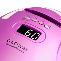 Profesionali UV/LED nagų lempa manikiūrui GLOW F2 RN 220W, rožinės/mėlynos spalvos