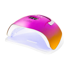 Profesionali UV/LED nagų lempa manikiūrui GLOW F2 RC 220W, rožinės/auksinės spalvos